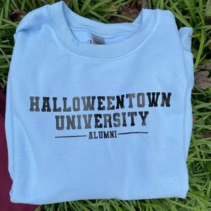 Light blue halloweentown crewneck